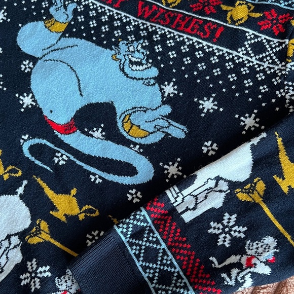 Disney Aladdin’s Holiday Wishes Knit Sweater / Men’s Large - Picture 4 of 5